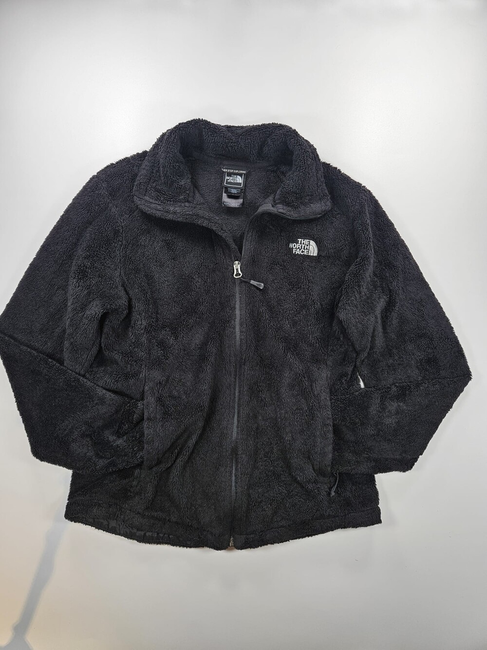 The North Face Women’s S Black Osito Fleece Jacket Full Zip Plush High Pile - Picture 2 of 8